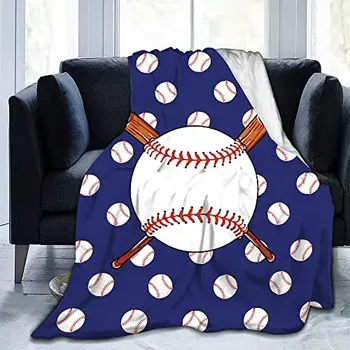 Одеяло Фланелевое для кровати, дивана, дивана в гостиной, одеяло с 3D принтом, Теплое, легкое, для детей, мальчиков, подростков, Королевского размера, для бейсбола с огнем