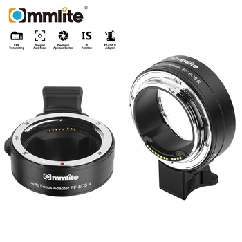 Переходное кольцо для крепления объектива Commlite CM-EF-EOS R, Электронный адаптер автофокусировки для объектива Canon EF/EF-S к камере Canon R/RF-Mount