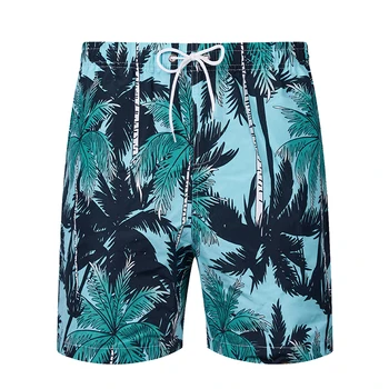 Плавательные шорты Coconut Tree, мужские пляжные шорты, детские дышащие шорты для серфинга, быстросохнущий купальник, летние спортивные плавки для мальчиков