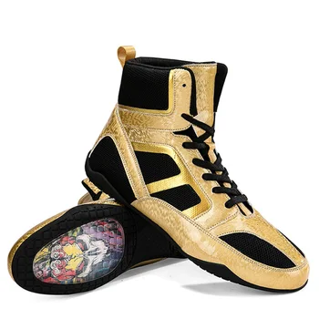 Профессиональная боксерская обувь, мужская обувь для тренировок по борьбе, обувь для занятий боевыми искусствами для мужчин и женщин, противоскользящая спортивная обувь