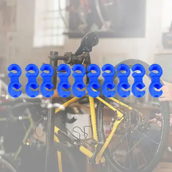 Прочные Проволочные органайзеры, мини-пряжки для велосипедных тросов из смолы, компактные пряжки для тросов переключения передач, комплект для велосипеда