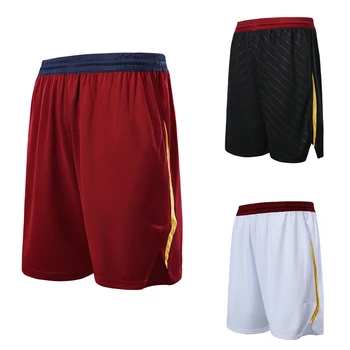 Пустые спортивные шорты, короткие штаны для баскетбола Cleveland, мужские Быстросохнущие пляжные шорты с боковыми карманами, большие размеры