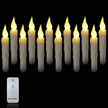 Светодиодные свечи, свеча, Электронная свеча, 2 кнопки дистанционного управления, длинный полюс, Электронная имитация свечей.