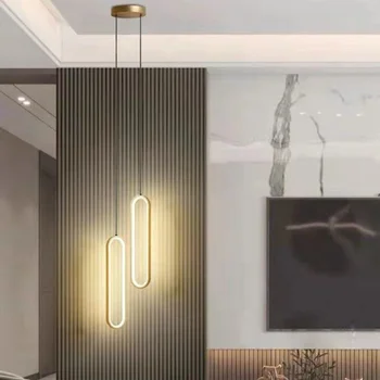 Современные минималистичные круглые подвесные светильники, прикроватные тумбочки для спальни, Подвесной светильник для гостиной, светильник для внутреннего освещения Suspendu