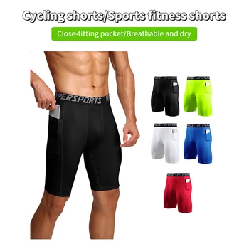Спортивные шорты с карманами для фитнеса, мужские облегающие тренировочные брюки Triad, быстросохнущие шорты для бега, колготки