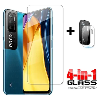 Стекло на Poco M3 Pro 5G Полностью Прозрачное Закаленное Стекло Для Xiaomi Poco M3 Pro 5G Защитная Пленка Для Экрана Камеры Poco M3 Pro 5G Стекло Объектива
