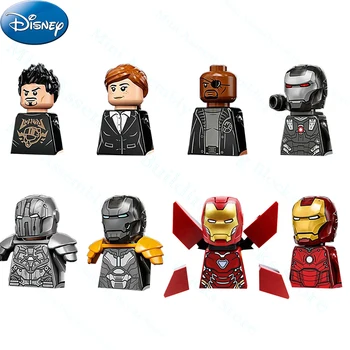 Строительные блоки Disney Marvel Железный человек Мини-кирпичи в сборе фигурки Супергероев Строительные игрушки Детские игрушки в подарок
