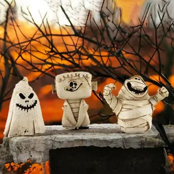 Украшения на столешнице для Хэллоуина, Скульптура Страшной Мумии, Реквизит для украшения сцены Хэллоуина, Призрак