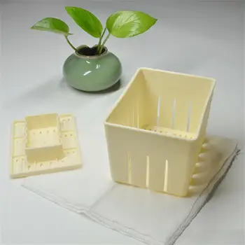 Универсальная пластиковая форма для тофу Домашняя форма для тофу Соевый Творог Форма для приготовления тофу с сырной салфеткой Набор кухонных инструментов для приготовления пищи
