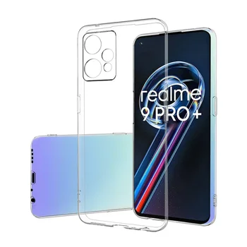 Чехол для OPPO Realme 9 Pro Plus Мягкий ТПУ Прозрачный Защитный чехол для камеры на Realme 9 Pro + Чехол для телефона Realme9 Pro C35