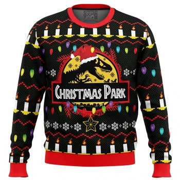 Этика клонирования, Парк Юрского периода, Уродливая Рождественская одежда, подарок, пуловер Санта-Клауса, мужская осенне-зимняя толстовка 3D