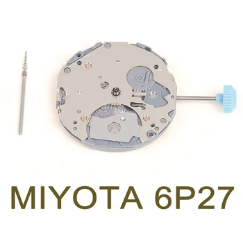 Япония Miyota 6P27 кварцевый механизм с шестью стрелками совершенно новые оригинальные часы аксессуары