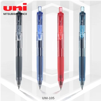 Японская Универсальная шариковая ручка унисекс UMN105 Click Action, черная ручка с пулевидным наконечником 0,5 мм, Водяная ручка, быстросохнущая Ручка для подписи, Офисные аксессуары